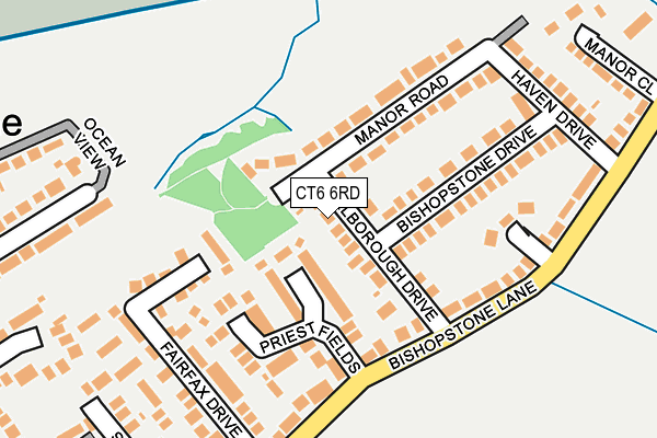 CT6 6RD map - OS OpenMap – Local (Ordnance Survey)