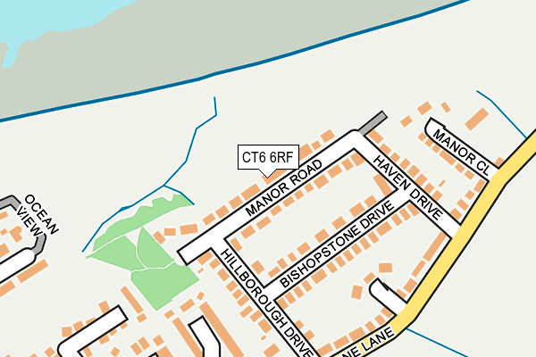 CT6 6RF map - OS OpenMap – Local (Ordnance Survey)