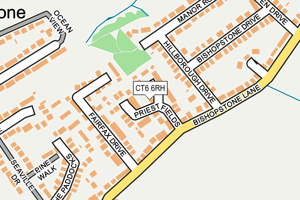 CT6 6RH map - OS OpenMap – Local (Ordnance Survey)