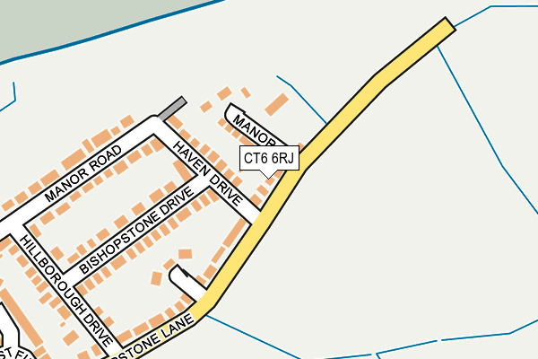 CT6 6RJ map - OS OpenMap – Local (Ordnance Survey)