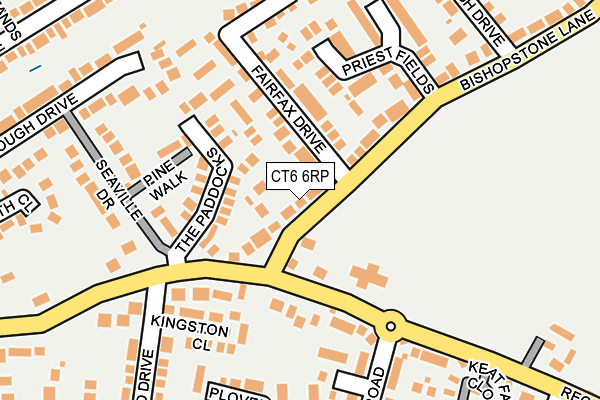 CT6 6RP map - OS OpenMap – Local (Ordnance Survey)