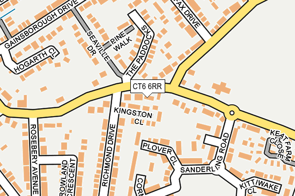 CT6 6RR map - OS OpenMap – Local (Ordnance Survey)