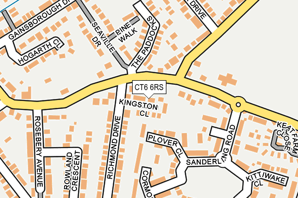 CT6 6RS map - OS OpenMap – Local (Ordnance Survey)