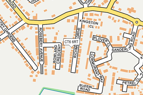 CT6 6RT map - OS OpenMap – Local (Ordnance Survey)