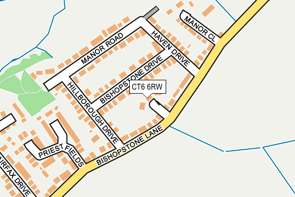 CT6 6RW map - OS OpenMap – Local (Ordnance Survey)