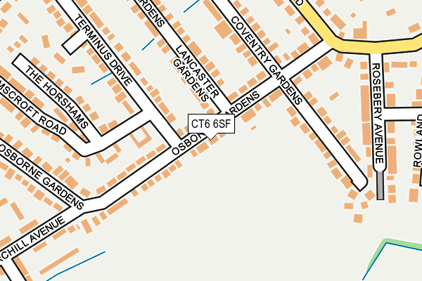 CT6 6SF map - OS OpenMap – Local (Ordnance Survey)