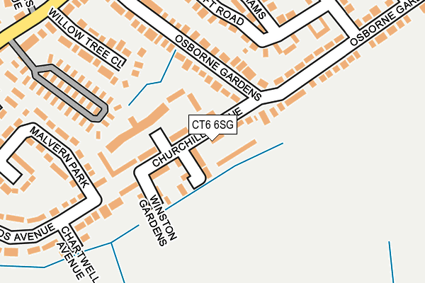 CT6 6SG map - OS OpenMap – Local (Ordnance Survey)