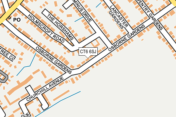 CT6 6SJ map - OS OpenMap – Local (Ordnance Survey)