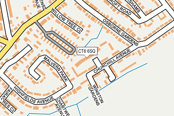 CT6 6SQ map - OS OpenMap – Local (Ordnance Survey)