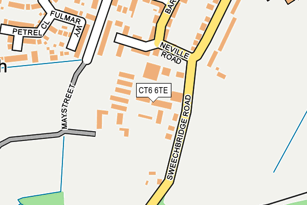 CT6 6TE map - OS OpenMap – Local (Ordnance Survey)