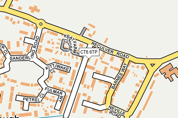 CT6 6TP map - OS OpenMap – Local (Ordnance Survey)