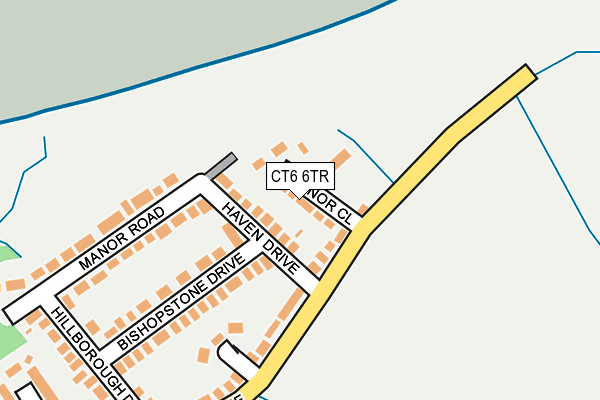 CT6 6TR map - OS OpenMap – Local (Ordnance Survey)