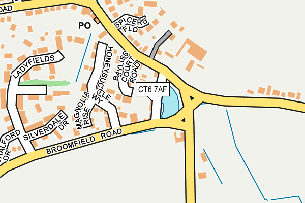 CT6 7AF map - OS OpenMap – Local (Ordnance Survey)