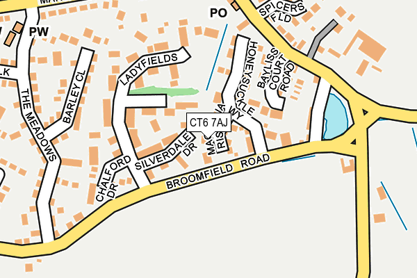 CT6 7AJ map - OS OpenMap – Local (Ordnance Survey)