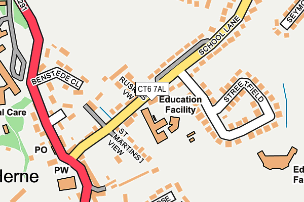 CT6 7AL map - OS OpenMap – Local (Ordnance Survey)