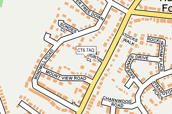 CT6 7AQ map - OS OpenMap – Local (Ordnance Survey)