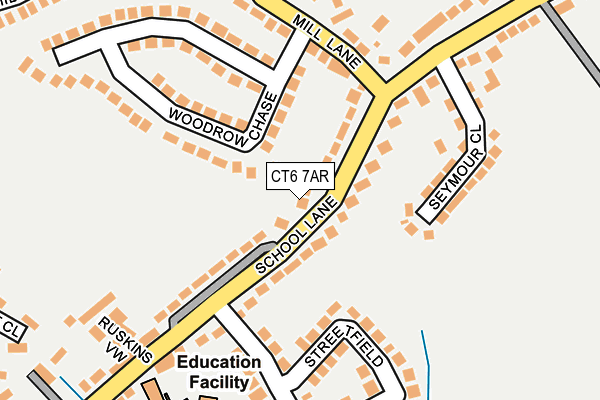 CT6 7AR map - OS OpenMap – Local (Ordnance Survey)