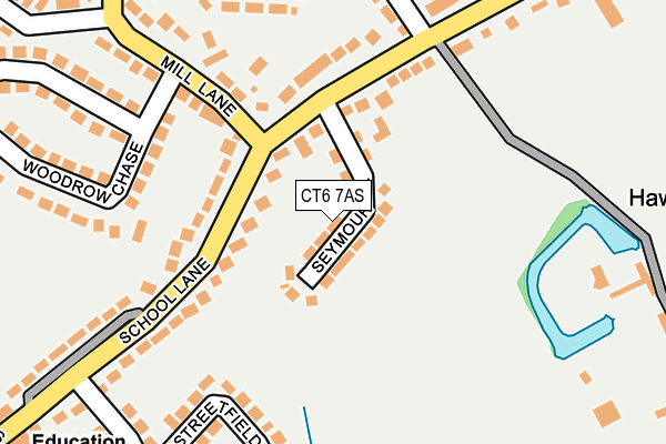 CT6 7AS map - OS OpenMap – Local (Ordnance Survey)