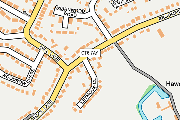 CT6 7AY map - OS OpenMap – Local (Ordnance Survey)