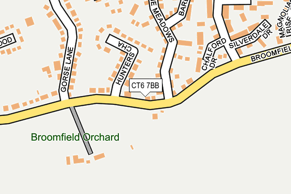 CT6 7BB map - OS OpenMap – Local (Ordnance Survey)