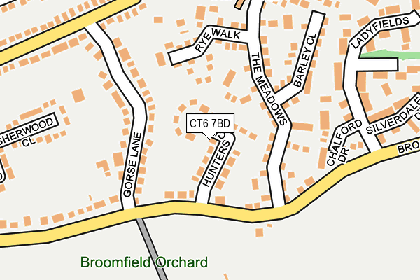 CT6 7BD map - OS OpenMap – Local (Ordnance Survey)