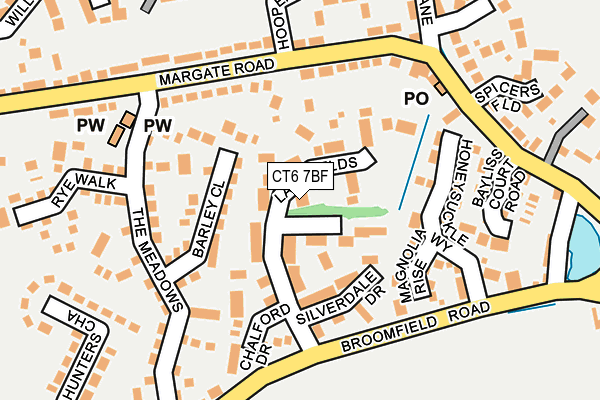 CT6 7BF map - OS OpenMap – Local (Ordnance Survey)