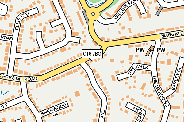 CT6 7BG map - OS OpenMap – Local (Ordnance Survey)