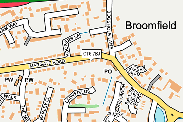 CT6 7BJ map - OS OpenMap – Local (Ordnance Survey)