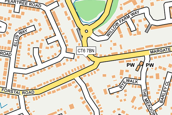 CT6 7BN map - OS OpenMap – Local (Ordnance Survey)