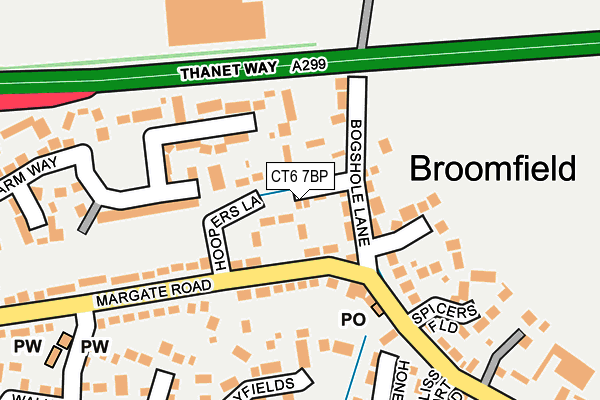 CT6 7BP map - OS OpenMap – Local (Ordnance Survey)