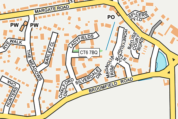 CT6 7BQ map - OS OpenMap – Local (Ordnance Survey)