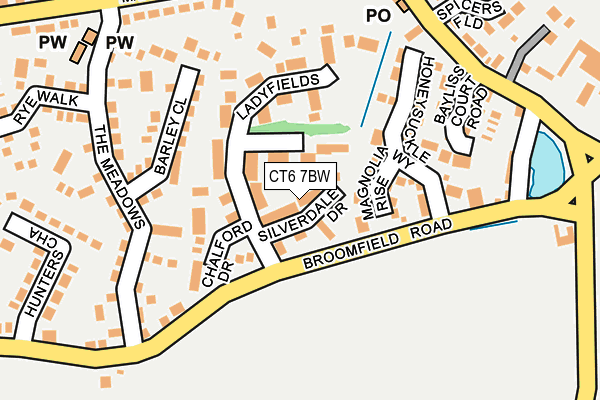 CT6 7BW map - OS OpenMap – Local (Ordnance Survey)