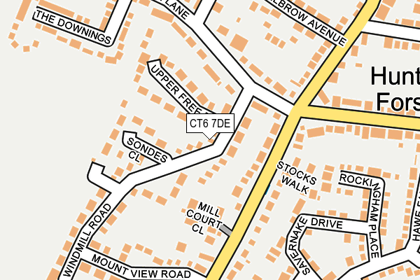 CT6 7DE map - OS OpenMap – Local (Ordnance Survey)