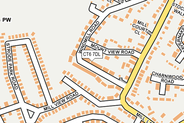 CT6 7DL map - OS OpenMap – Local (Ordnance Survey)