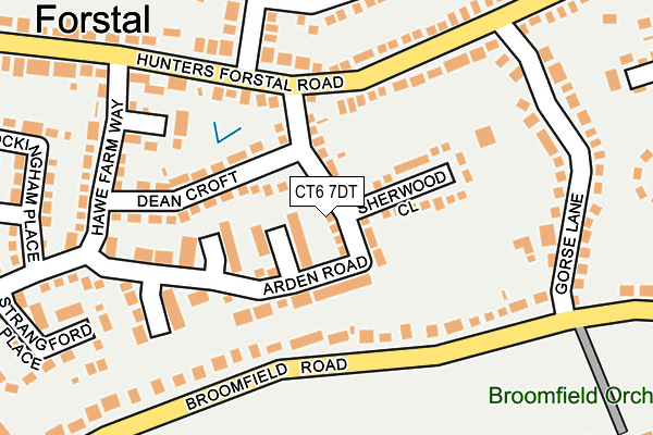 CT6 7DT map - OS OpenMap – Local (Ordnance Survey)