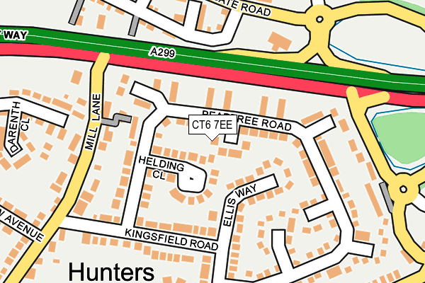 CT6 7EE map - OS OpenMap – Local (Ordnance Survey)