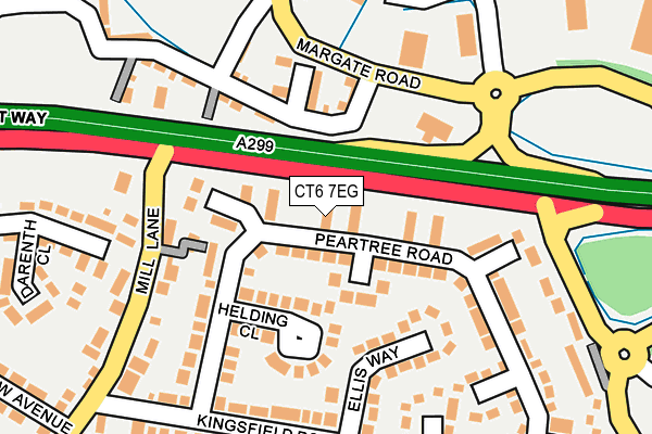 CT6 7EG map - OS OpenMap – Local (Ordnance Survey)