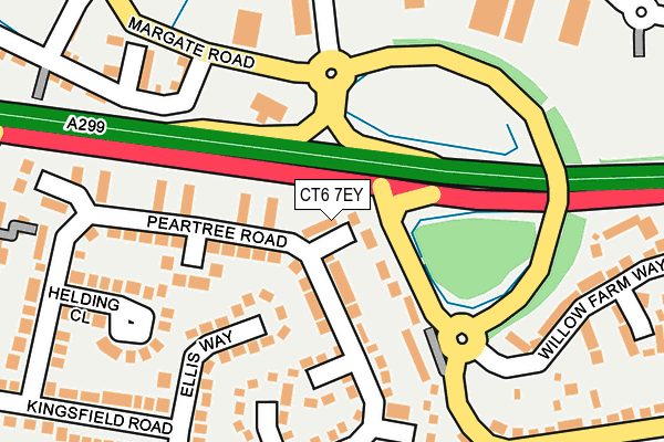 CT6 7EY map - OS OpenMap – Local (Ordnance Survey)