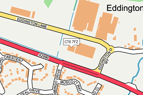 CT6 7FZ map - OS OpenMap – Local (Ordnance Survey)