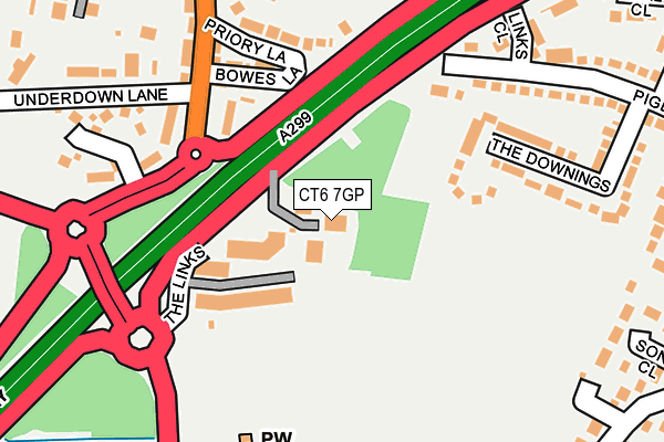 CT6 7GP map - OS OpenMap – Local (Ordnance Survey)