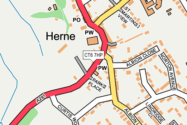 CT6 7HP map - OS OpenMap – Local (Ordnance Survey)