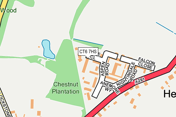 CT6 7HS map - OS OpenMap – Local (Ordnance Survey)