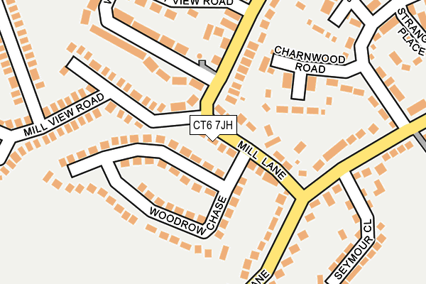 CT6 7JH map - OS OpenMap – Local (Ordnance Survey)
