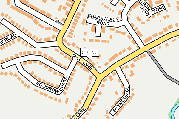 CT6 7JJ map - OS OpenMap – Local (Ordnance Survey)