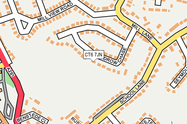 CT6 7JN map - OS OpenMap – Local (Ordnance Survey)