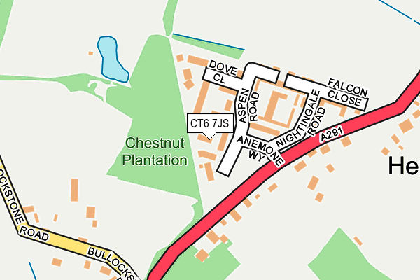 CT6 7JS map - OS OpenMap – Local (Ordnance Survey)