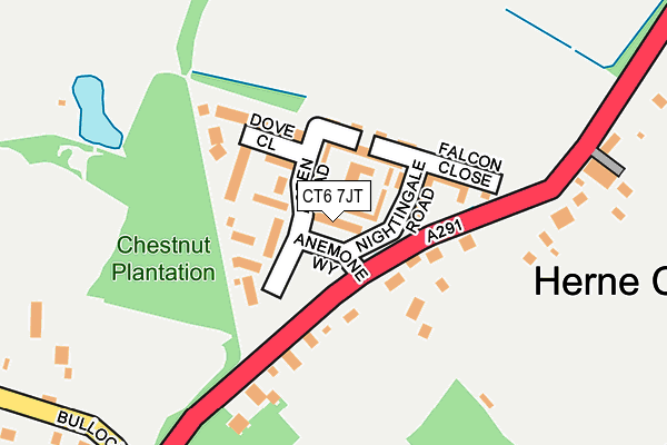 CT6 7JT map - OS OpenMap – Local (Ordnance Survey)