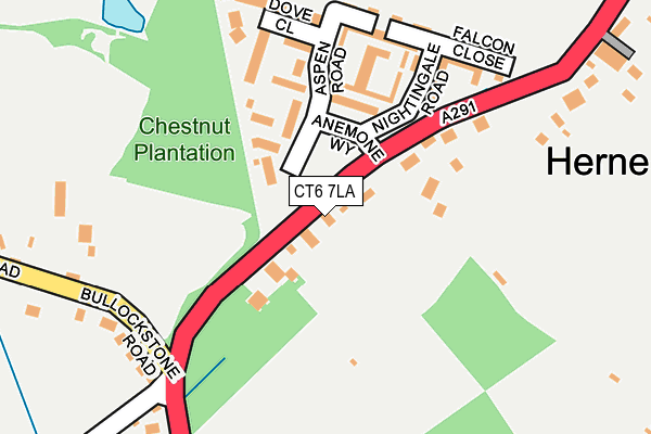 CT6 7LA map - OS OpenMap – Local (Ordnance Survey)