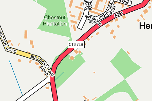 CT6 7LB map - OS OpenMap – Local (Ordnance Survey)