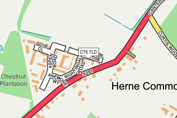 CT6 7LD map - OS OpenMap – Local (Ordnance Survey)
